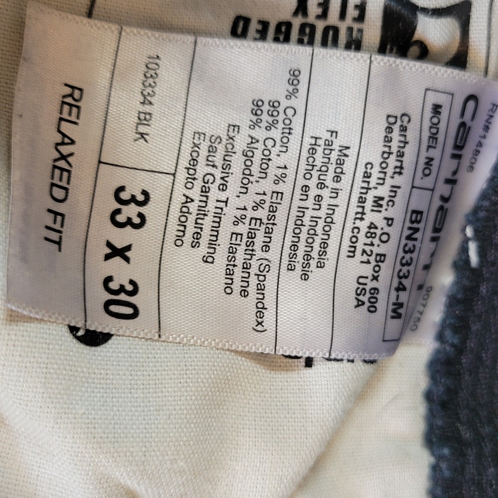 Carhartt Rugged Flex Relaxed Fit Duck Double-Front Utility Work Pants 33x30 - Picture 5 of 16